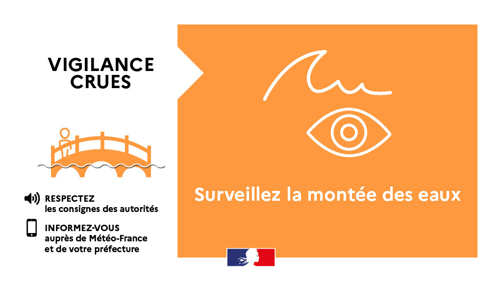 Alerte météorologique : vigilance Orange crues en Charente-Maritime